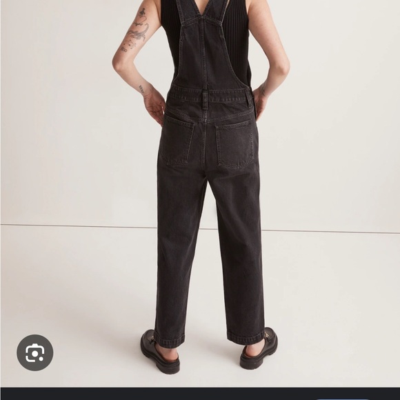 Madewell Straight-Leg Overalls in Lunar Wash XXS - Picture 4 of 10